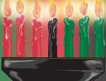kwanza candles close up