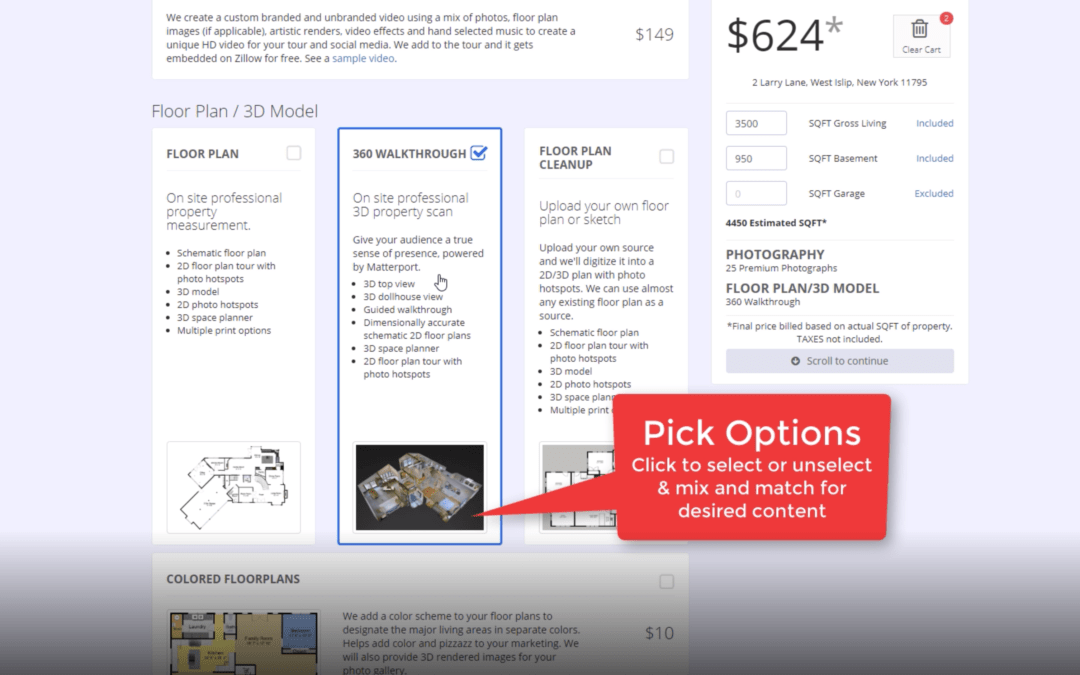 New order form & options – Long Island