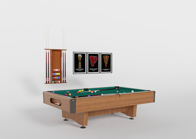green pool table