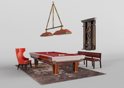 pool table - red