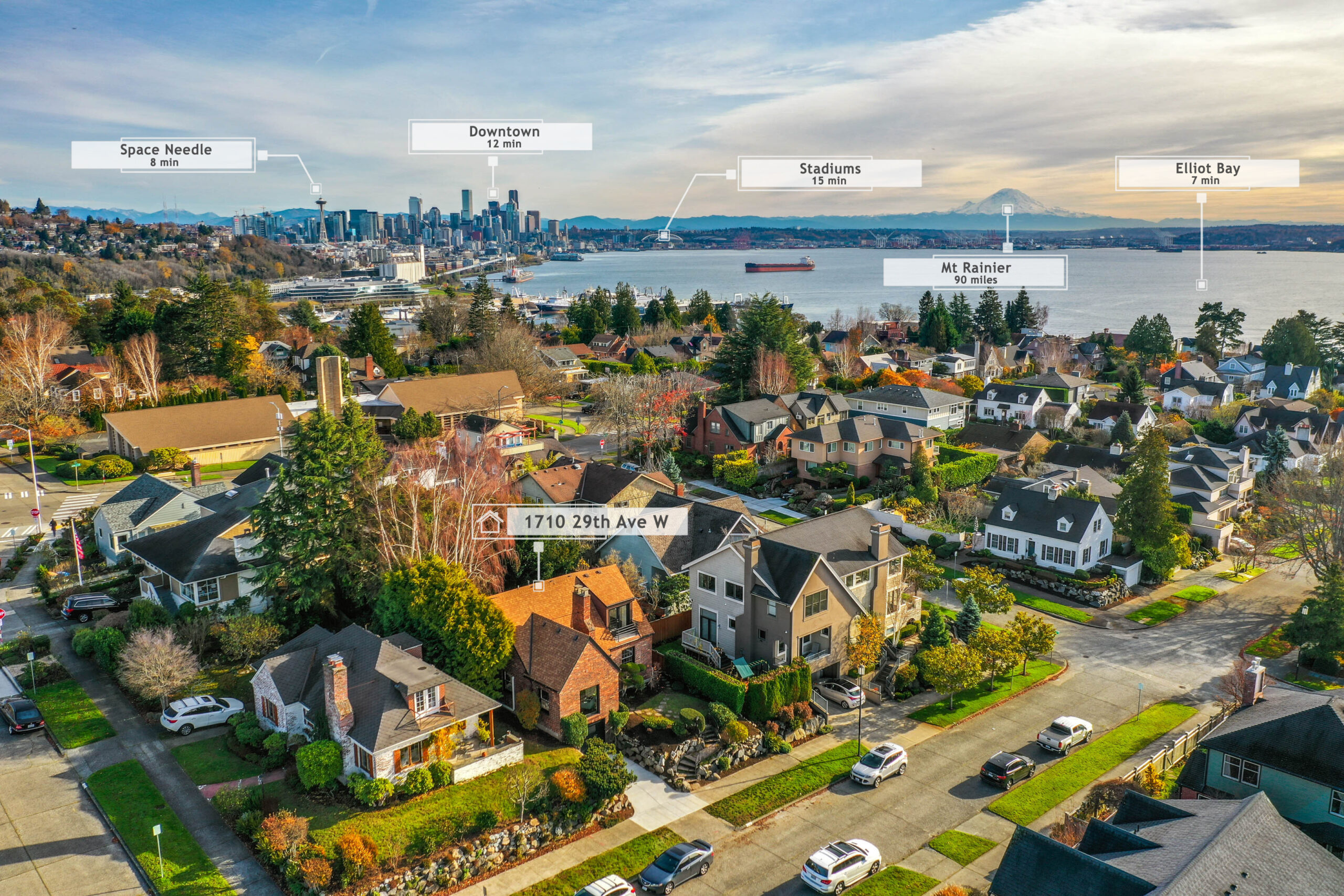 an aerial point of interest photo