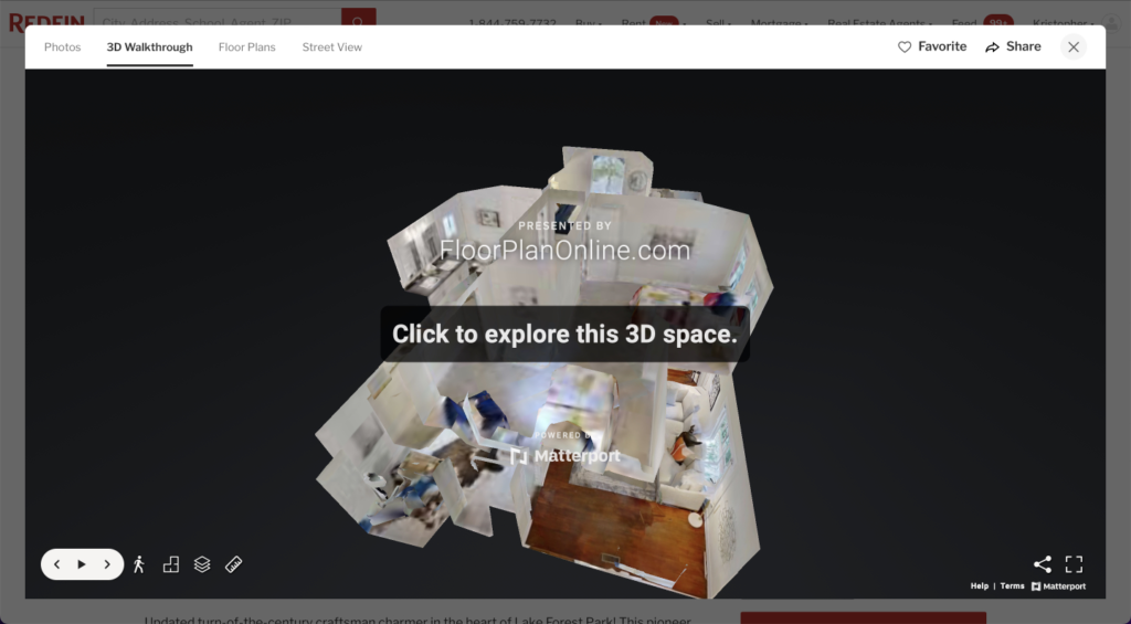 image showing pop up content
