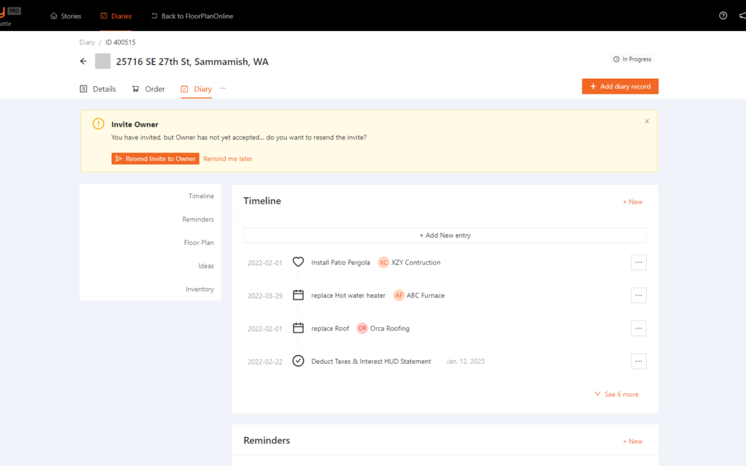 HomeDiary PRO – New Diary Feature