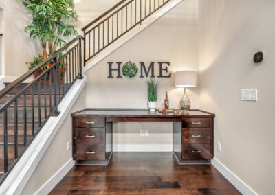 photo of a front entry with staircase