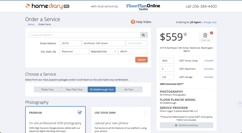 place order place order